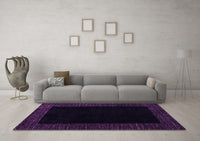 Machine Washable Abstract Purple Modern Rug, wshabs5460pur