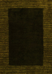 Abstract Yellow Modern Rug, abs5460yw