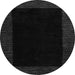 Round Abstract Gray Modern Rug, abs5460gry