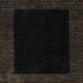 Square Abstract Black Modern Rug, abs5460