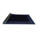 Sideview of Abstract Blue Modern Rug, abs5460blu