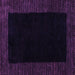 Square Abstract Purple Modern Rug, abs5460pur