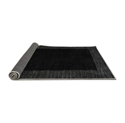 Sideview of Abstract Gray Modern Rug, abs5460gry