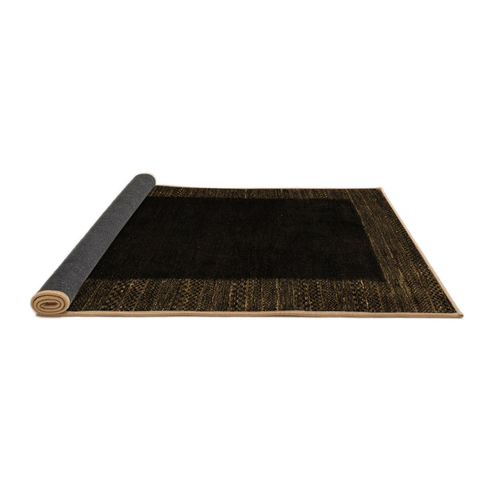 Sideview of Abstract Brown Modern Rug, abs5460brn