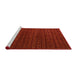 Sideview of Machine Washable Abstract Crimson Red Rug, wshabs5461