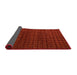 Sideview of Abstract Crimson Red Modern Rug, abs5461