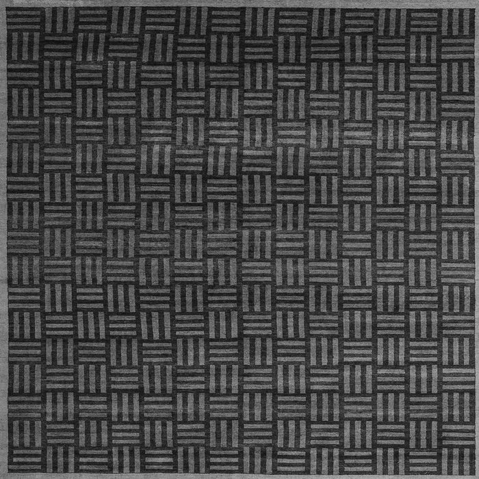 Square Machine Washable Abstract Gray Modern Rug, wshabs5461gry