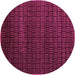 Round Machine Washable Abstract Purple Modern Area Rugs, wshabs5461pur