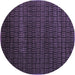 Round Abstract Blue Modern Rug, abs5461blu