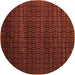 Round Machine Washable Abstract Brown Modern Rug, wshabs5461brn