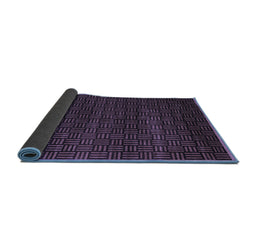 Sideview of Abstract Blue Modern Rug, abs5461blu
