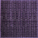 Square Abstract Blue Modern Rug, abs5461blu