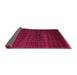 Sideview of Abstract Pink Modern Rug, abs5461pnk