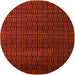 Round Machine Washable Abstract Crimson Red Rug, wshabs5461