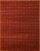 Abstract Crimson Red Modern Rug, abs5461