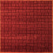 Square Abstract Orange Modern Rug, abs5461org