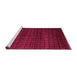 Sideview of Machine Washable Abstract Pink Modern Rug, wshabs5461pnk