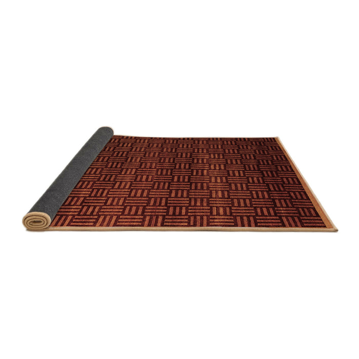 Sideview of Abstract Brown Modern Rug, abs5461brn