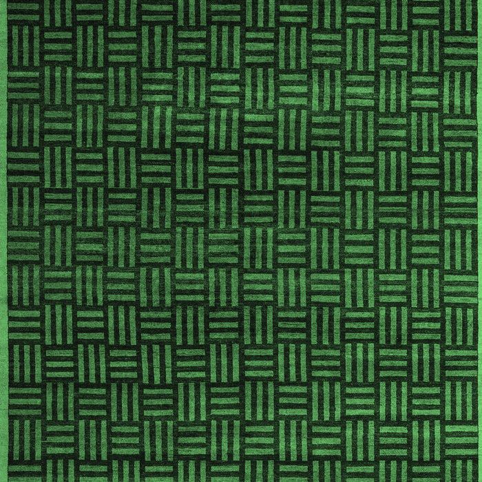Machine Washable Abstract Emerald Green Modern Area Rugs, wshabs5461emgrn