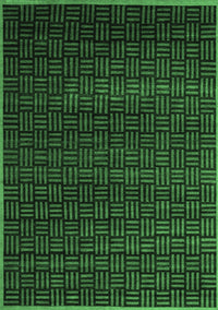 Abstract Emerald Green Modern Rug, abs5461emgrn