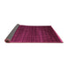 Sideview of Abstract Purple Modern Rug, abs5461pur