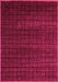 Machine Washable Abstract Pink Modern Rug, wshabs5461pnk