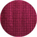 Round Abstract Pink Modern Rug, abs5461pnk