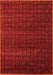 Machine Washable Abstract Orange Modern Area Rugs, wshabs5461org