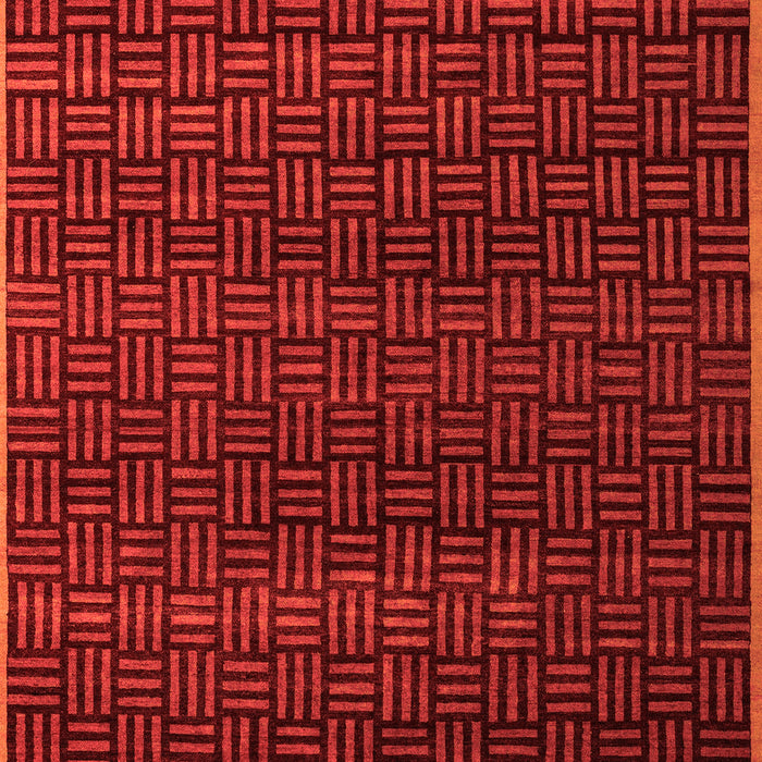 Machine Washable Abstract Orange Modern Area Rugs, wshabs5461org