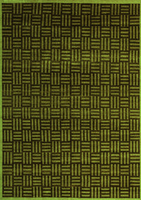 Abstract Green Modern Rug, abs5461grn