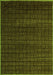 Abstract Green Modern Rug, abs5461grn