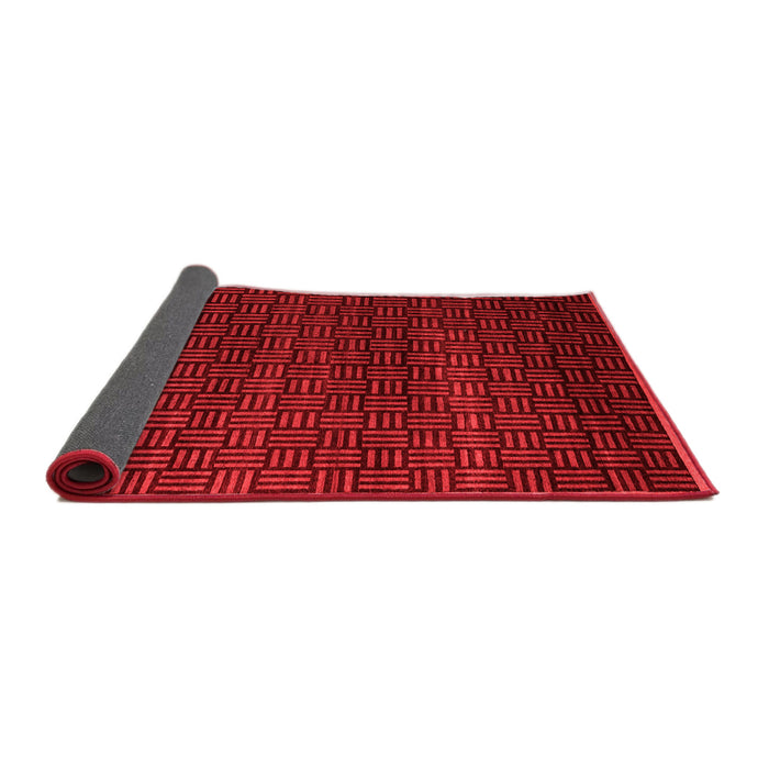 Abstract Red Modern Area Rugs