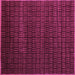 Square Abstract Purple Modern Rug, abs5461pur