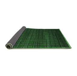 Sideview of Abstract Emerald Green Modern Rug, abs5461emgrn