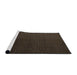 Sideview of Machine Washable Abstract Brown Rug, wshabs5462