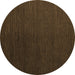 Round Machine Washable Abstract Brown Modern Rug, wshabs5462brn