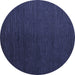 Round Machine Washable Abstract Blue Modern Rug, wshabs5462blu