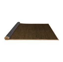 Sideview of Abstract Brown Modern Rug, abs5462brn