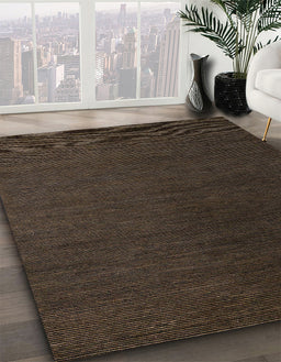 Machine Washable Abstract Brown Rug in a Family Room, wshabs5462