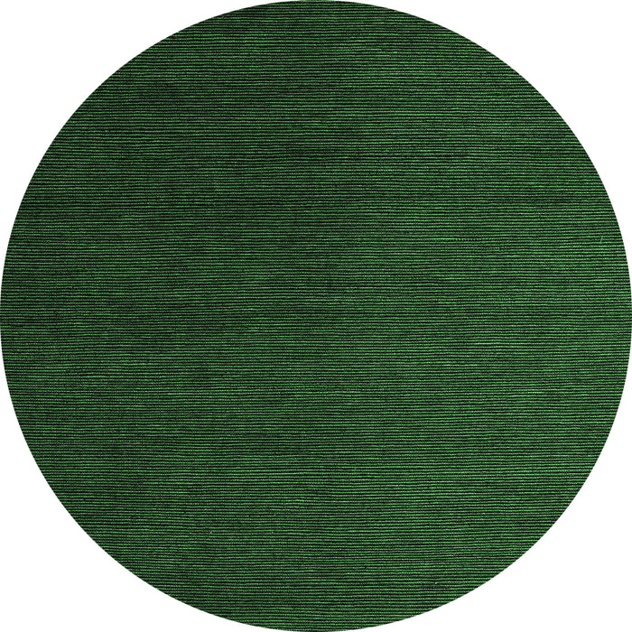 Round Machine Washable Abstract Emerald Green Modern Area Rugs, wshabs5462emgrn