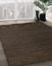 Abstract Brown Modern Rug in Family Room, abs5462