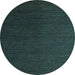 Round Abstract Light Blue Modern Rug, abs5462lblu