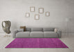 Machine Washable Abstract Pink Modern Rug in a Living Room, wshabs5463pnk