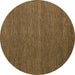 Round Abstract Brown Modern Rug, abs5463brn