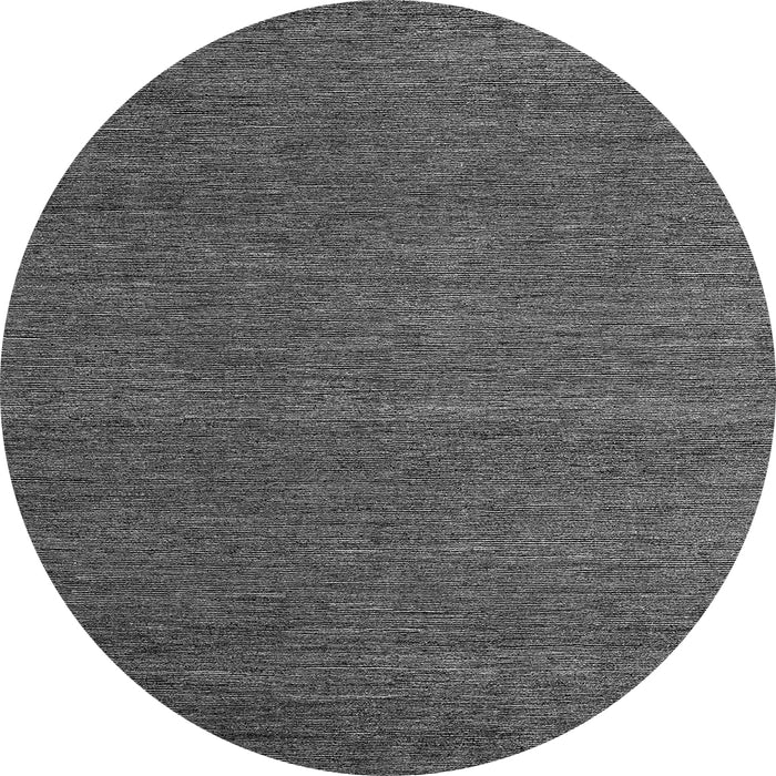 Round Abstract Gray Modern Rug, abs5463gry