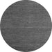 Round Abstract Gray Modern Rug, abs5463gry