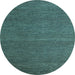 Round Machine Washable Abstract Light Blue Modern Rug, wshabs5463lblu