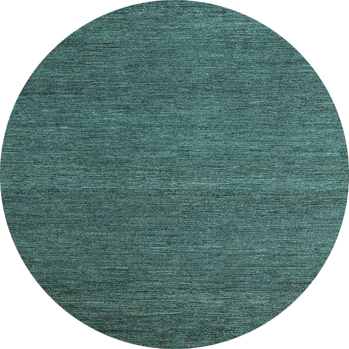 Round Abstract Light Blue Modern Rug, abs5463lblu