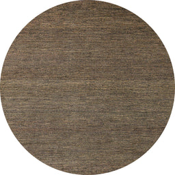 Round Machine Washable Abstract Brown Rug, wshabs5463