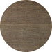 Round Machine Washable Abstract Brown Rug, wshabs5463